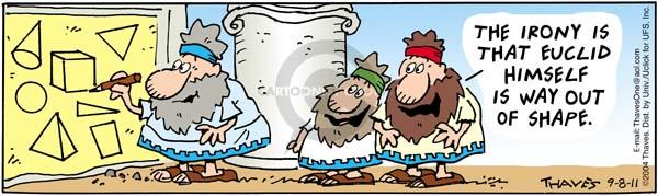 Comic Strip Bob Thaves Tom Thaves  Frank and Ernest 2011-09-08 math