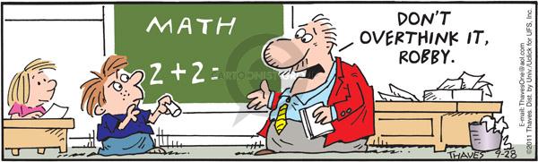 Comic Strip Bob Thaves Tom Thaves  Frank and Ernest 2011-09-28 math