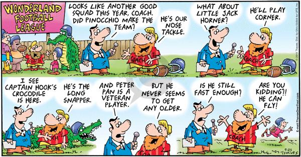 Comic Strip Bob Thaves Tom Thaves  Frank and Ernest 2011-09-25 little league