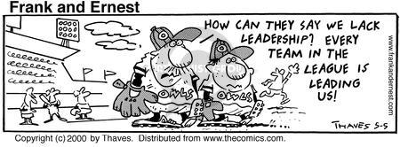 Comic Strip Bob Thaves Tom Thaves  Frank and Ernest 2000-05-05 baseball