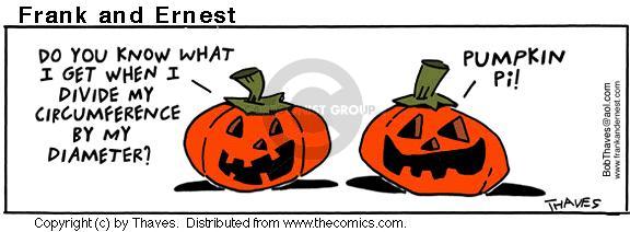 Comic Strip Bob Thaves Tom Thaves  Frank and Ernest 2000-10-31 math