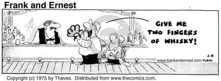 Comic Strip Bob Thaves Tom Thaves  Frank and Ernest 1975-05-08 catch baseball