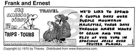 Comic Strip Bob Thaves Tom Thaves  Frank and Ernest 1975-07-04 natural resource