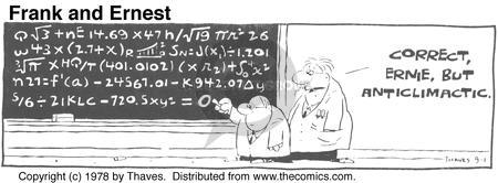 Comic Strip Bob Thaves Tom Thaves  Frank and Ernest 1978-09-01 math