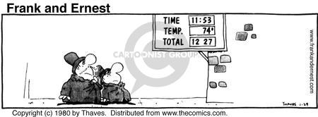Comic Strip Bob Thaves Tom Thaves  Frank and Ernest 1980-01-29 math