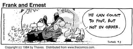 Comic Strip Bob Thaves Tom Thaves  Frank and Ernest 1984-09-03 math