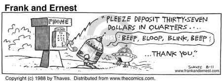 Comic Strip Bob Thaves Tom Thaves  Frank and Ernest 1988-08-11 $30