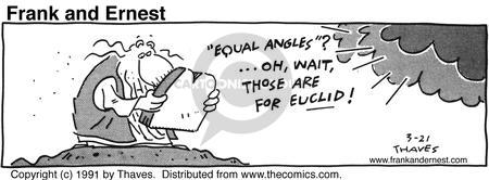 Comic Strip Bob Thaves Tom Thaves  Frank and Ernest 1991-03-21 math