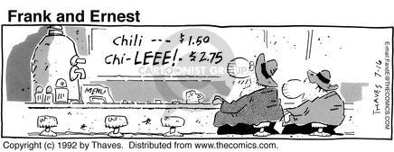 Comic Strip Bob Thaves Tom Thaves  Frank and Ernest 1992-07-16 $1.50