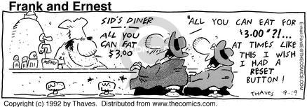 Comic Strip Bob Thaves Tom Thaves  Frank and Ernest 1992-09-19 $3.00