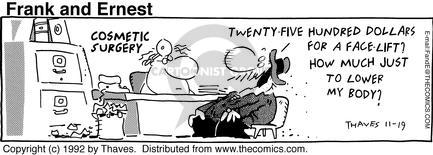 Comic Strip Bob Thaves Tom Thaves  Frank and Ernest 1992-11-19 $25