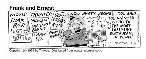 Comic Strip Bob Thaves Tom Thaves  Frank and Ernest 1994-04-30 $12