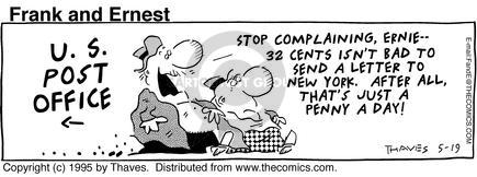 Comic Strip Bob Thaves Tom Thaves  Frank and Ernest 1995-05-19 new math