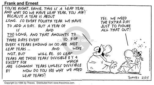 Comic Strip Bob Thaves Tom Thaves  Frank and Ernest 1996-02-25 math