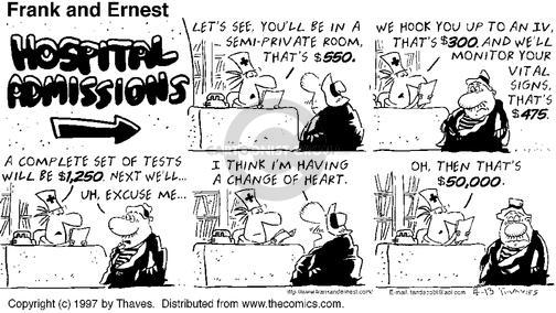 Comic Strip Bob Thaves Tom Thaves  Frank and Ernest 1997-04-13 $300