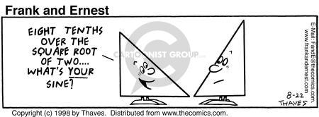 Comic Strip Bob Thaves Tom Thaves  Frank and Ernest 1998-08-22 math