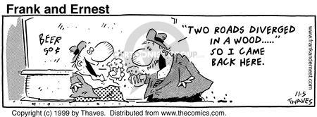 Comic Strip Bob Thaves Tom Thaves  Frank and Ernest 1999-11-05 $.50