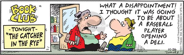 Comic Strip Bob Thaves Tom Thaves  Frank and Ernest 2011-10-26 baseball