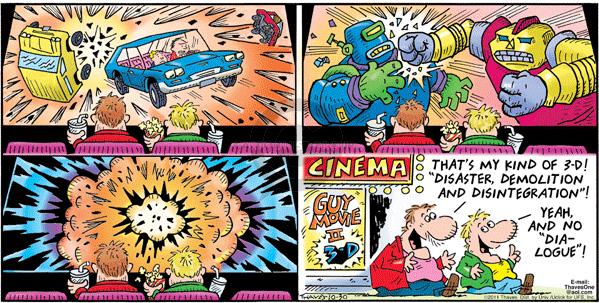 Comic Strip Bob Thaves Tom Thaves  Frank and Ernest 2011-10-30 3-D movie