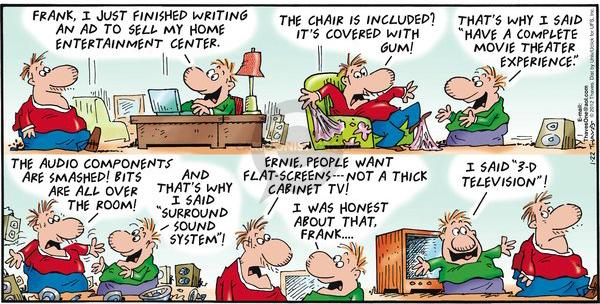 Comic Strip Bob Thaves Tom Thaves  Frank and Ernest 2012-01-22 3-D movie