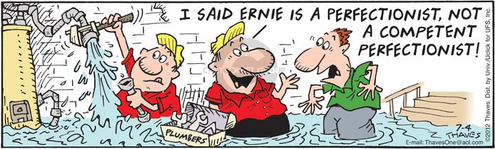 Comic Strip Bob Thaves Tom Thaves  Frank and Ernest 2012-07-04 disposition