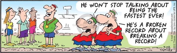 Comic Strip Bob Thaves Tom Thaves  Frank and Ernest 2012-07-28 2012 Olympics