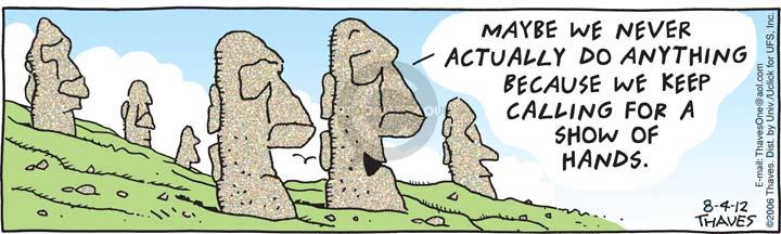 Comic Strip Bob Thaves Tom Thaves  Frank and Ernest 2012-08-04 2006