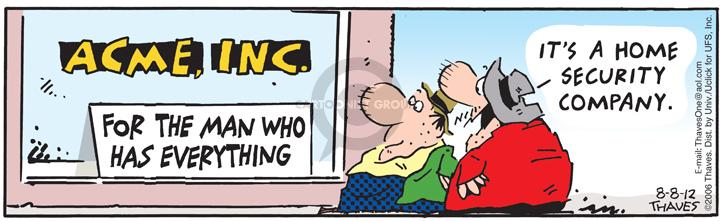 Comic Strip Bob Thaves Tom Thaves  Frank and Ernest 2012-08-08 2006