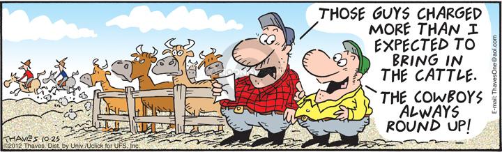 Comic Strip Bob Thaves Tom Thaves  Frank and Ernest 2012-10-25 math