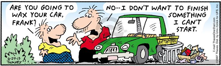 Comic Strip Bob Thaves Tom Thaves  Frank and Ernest 2013-06-29 2007