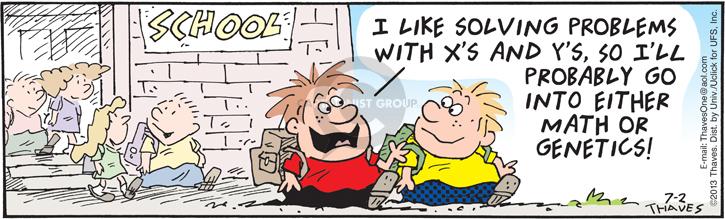 Comic Strip Bob Thaves Tom Thaves  Frank and Ernest 2013-07-02 math