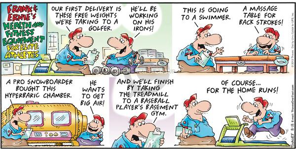 Comic Strip Bob Thaves Tom Thaves  Frank and Ernest 2013-08-18 baseball