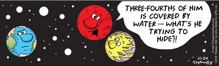 Comic Strip Bob Thaves Tom Thaves  Frank and Ernest 2013-10-24 environment