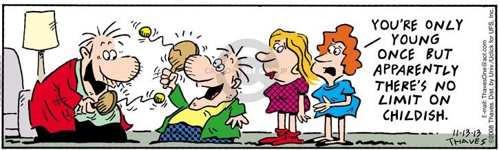 Comic Strip Bob Thaves Tom Thaves  Frank and Ernest 2013-11-13 2008