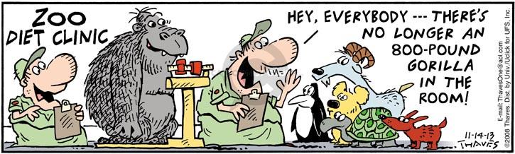 Comic Strip Bob Thaves Tom Thaves  Frank and Ernest 2013-11-14 2008