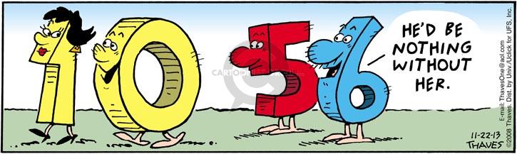 Comic Strip Bob Thaves Tom Thaves  Frank and Ernest 2013-11-22 math