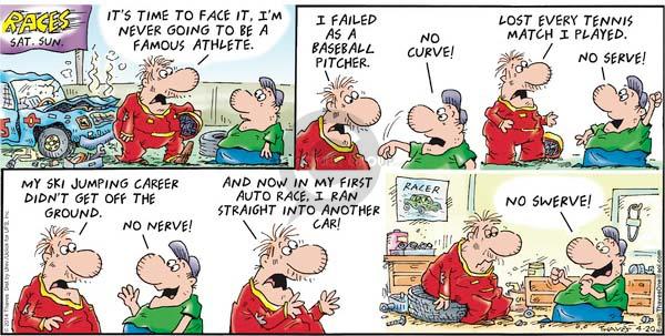 Comic Strip Bob Thaves Tom Thaves  Frank and Ernest 2014-04-20 baseball