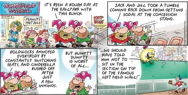Comic Strip Bob Thaves Tom Thaves  Frank and Ernest 2014-06-22 baseball field