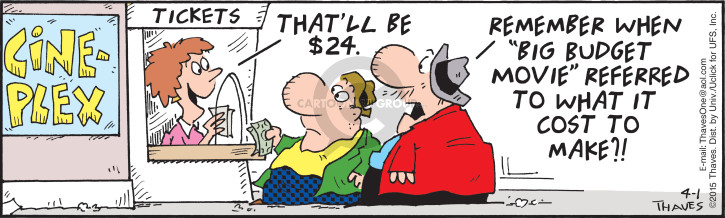 Comic Strip Bob Thaves Tom Thaves  Frank and Ernest 2015-04-01 $24