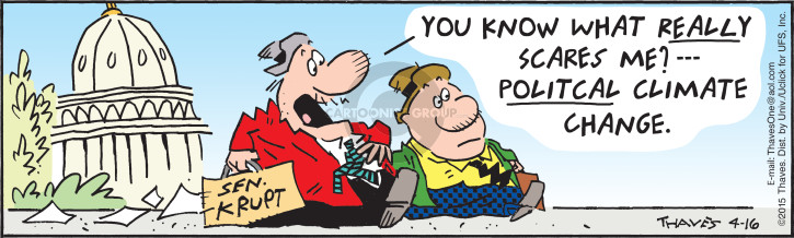 Comic Strip Bob Thaves Tom Thaves  Frank and Ernest 2015-04-16 environment