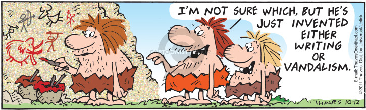 Comic Strip Bob Thaves Tom Thaves  Frank and Ernest 2016-10-12 2011