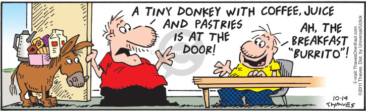 Comic Strip Bob Thaves Tom Thaves  Frank and Ernest 2016-10-14 2011