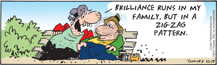 Comic Strip Bob Thaves Tom Thaves  Frank and Ernest 2016-10-19 2011