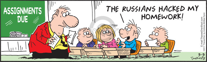 Comic Strip Bob Thaves Tom Thaves  Frank and Ernest 2017-03-03 2016 election