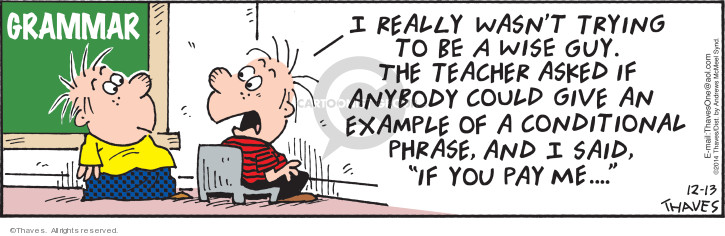 Comic Strip Bob Thaves Tom Thaves  Frank and Ernest 2019-12-13 2014