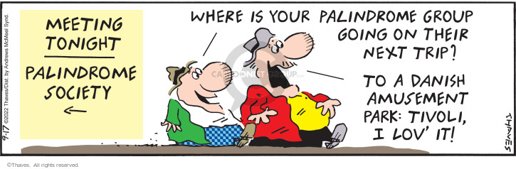 Comic Strip Bob Thaves Tom Thaves  Frank and Ernest 2022-09-17 travel