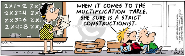 Comic Strip Bob Thaves Tom Thaves  Frank and Ernest 2005-08-19 math