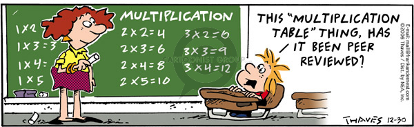 Comic Strip Bob Thaves Tom Thaves  Frank and Ernest 2006-12-30 math