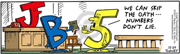 Comic Strip Bob Thaves Tom Thaves  Frank and Ernest 2007-12-29 math