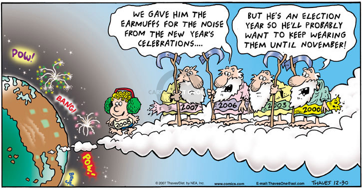 Comic Strip Bob Thaves Tom Thaves  Frank and Ernest 2007-12-30 2008 primary